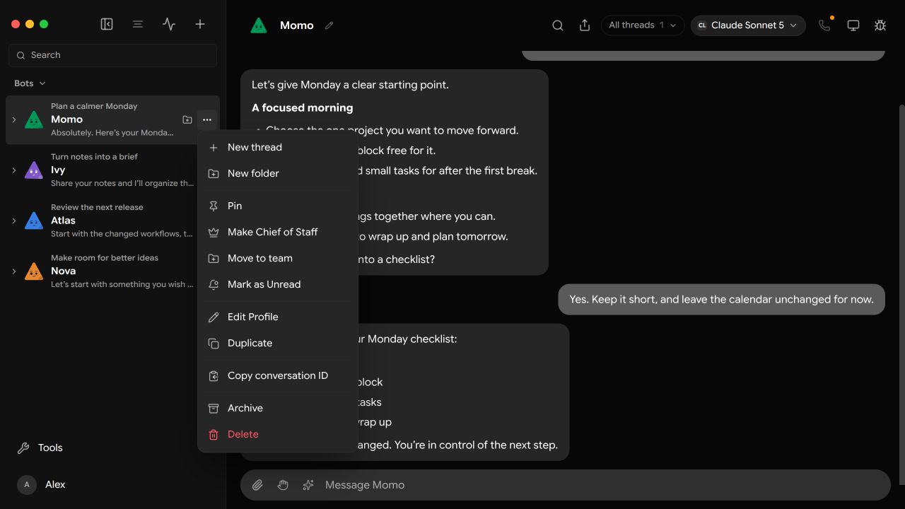GlinkBot: Keep conversations organized